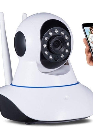 WiFi Security Camera IP Wireless Alarm Camera Rotatable - White - siopashop.ie