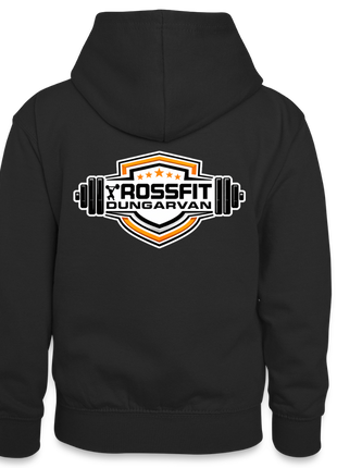 Crossfit Teen Contrast Hoodie - black/red