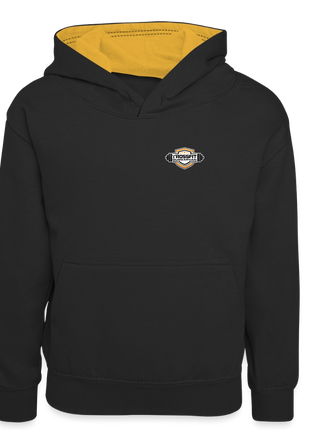 Crossfit Teen Contrast Hoodie - black/gold