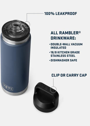 YETI 26oz Rambler Bottle Chug with Customisation
