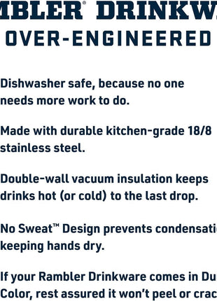 YETI 18 oz Rambler Straw Bottle with Customisation